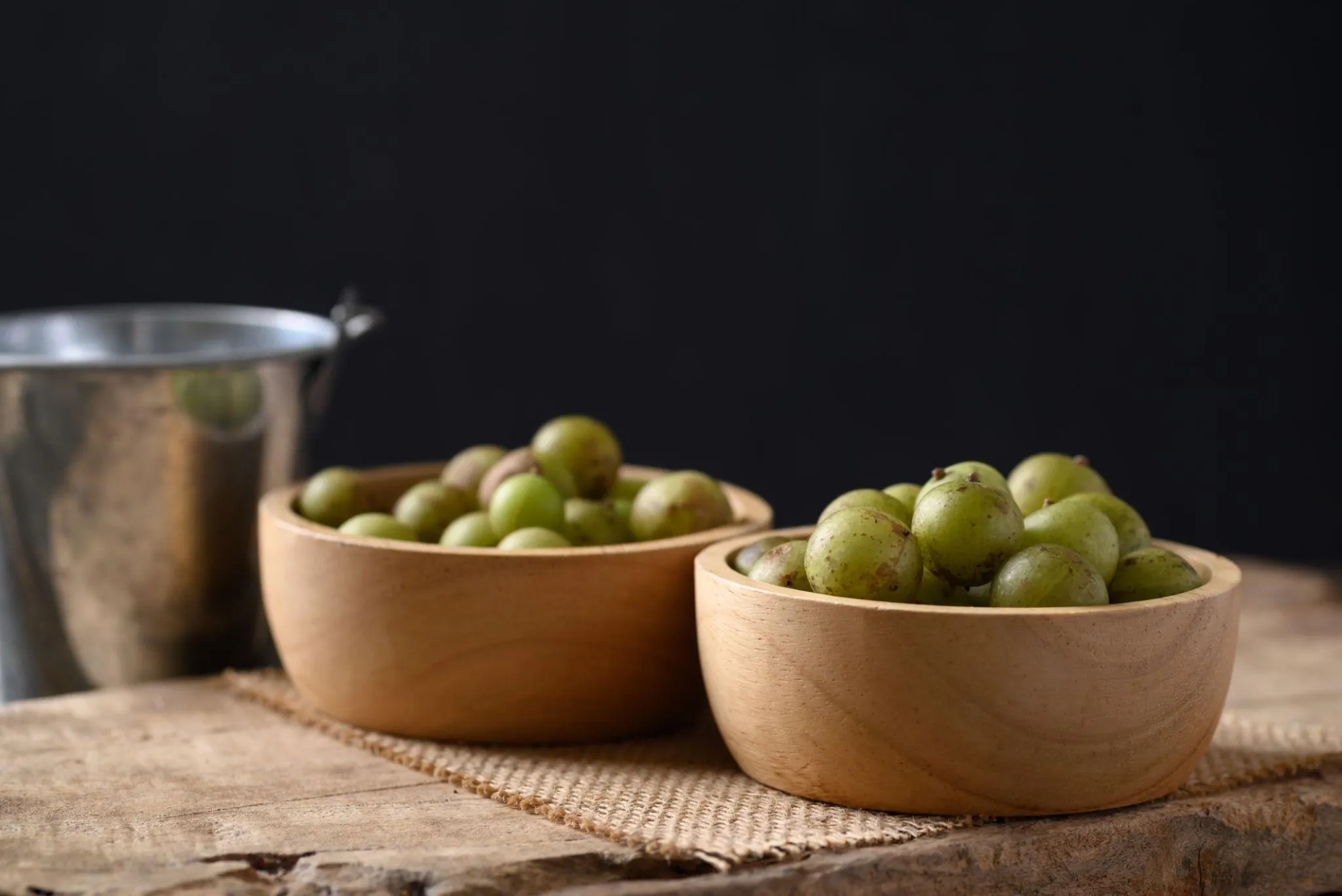 Fresh organic Indian gooseberries (Amla)